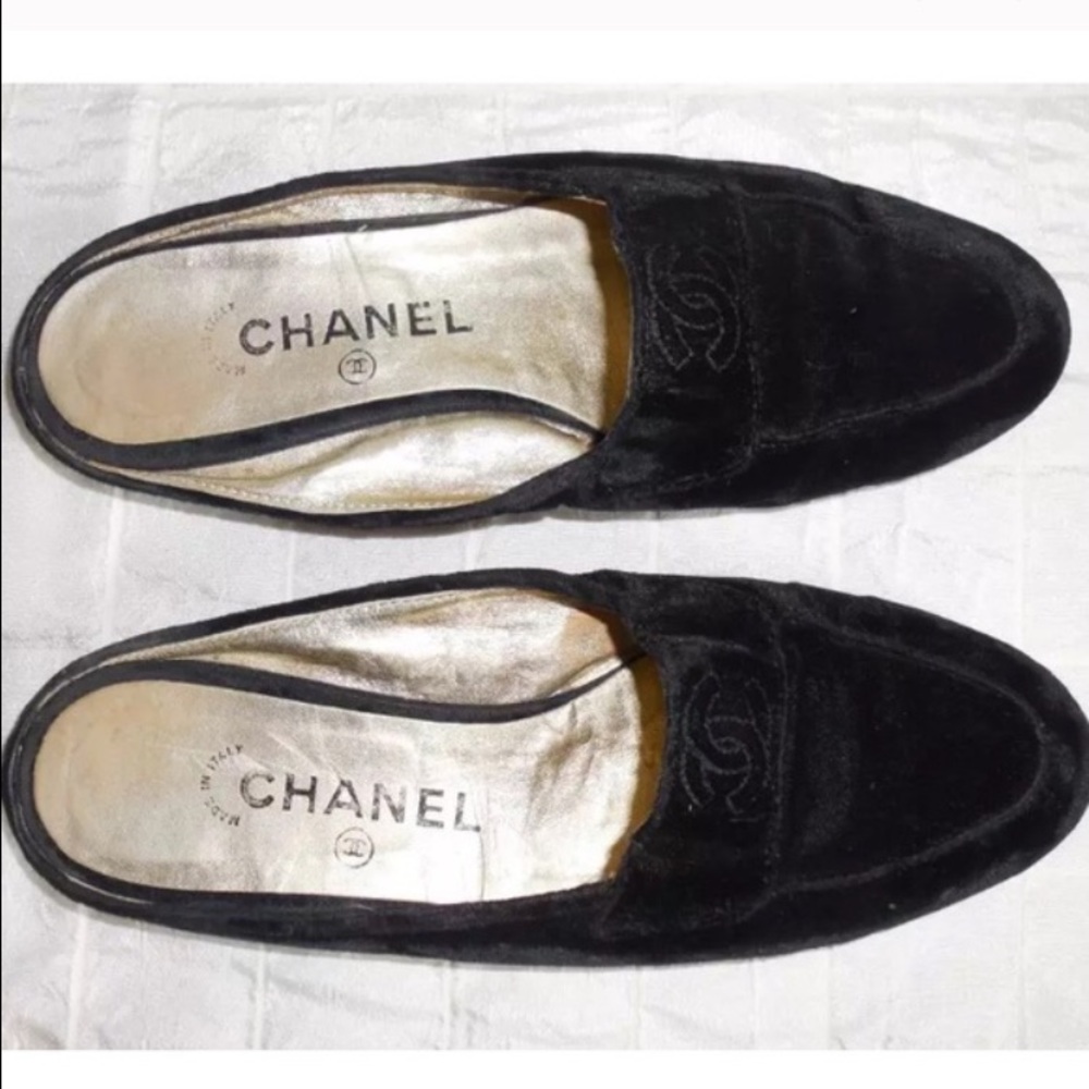 Authentic Chanel Princetown Loafer Slides Vintage