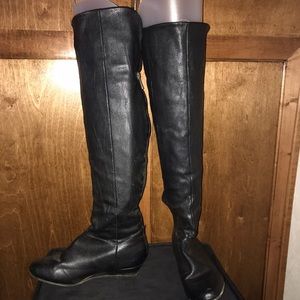 Black over the knee boots-size 5/12