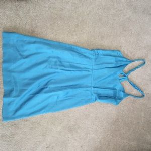 Blue tank dress