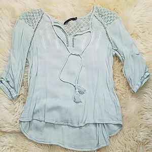 Mint Green Modcloth peasant blouse