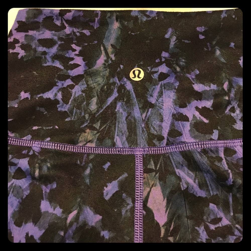 Purple and Black size 2 lululemon leggings