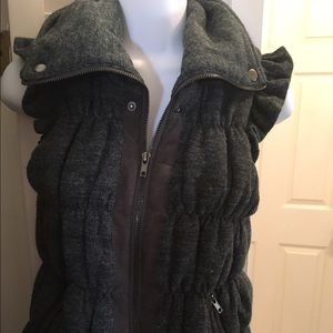 Vera wang ruched vest