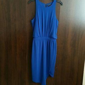 NWT. Asymmetrical Blue Dress