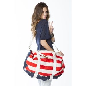 VINTAGE Brandy Melville American Flag Tote