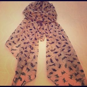 Sheer pink Cat scarf 🐱