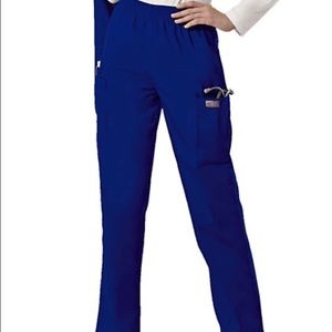 Scrub zone elastic waist scrub pants navy blue