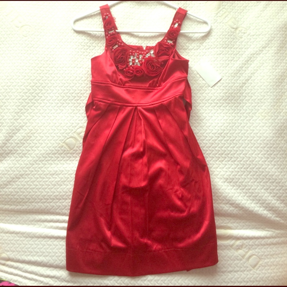 A beautiful, red dress!