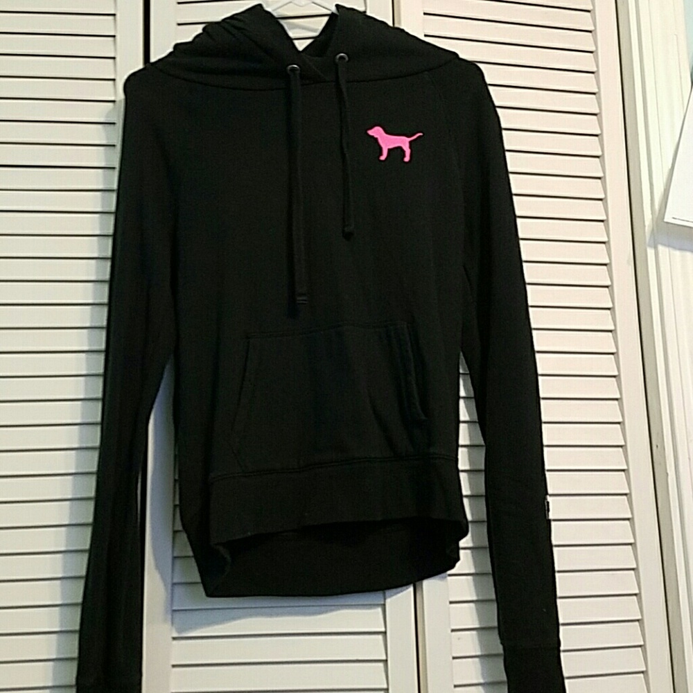 Black pink hoodie