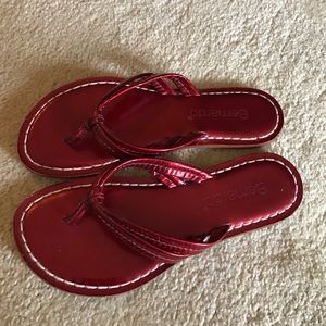 Adorable Red Patent Bernardo Sandal!!