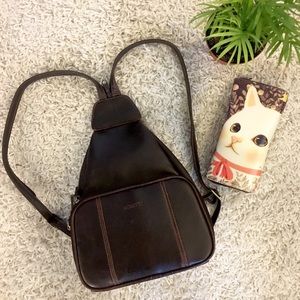 Faux Leather Backpack