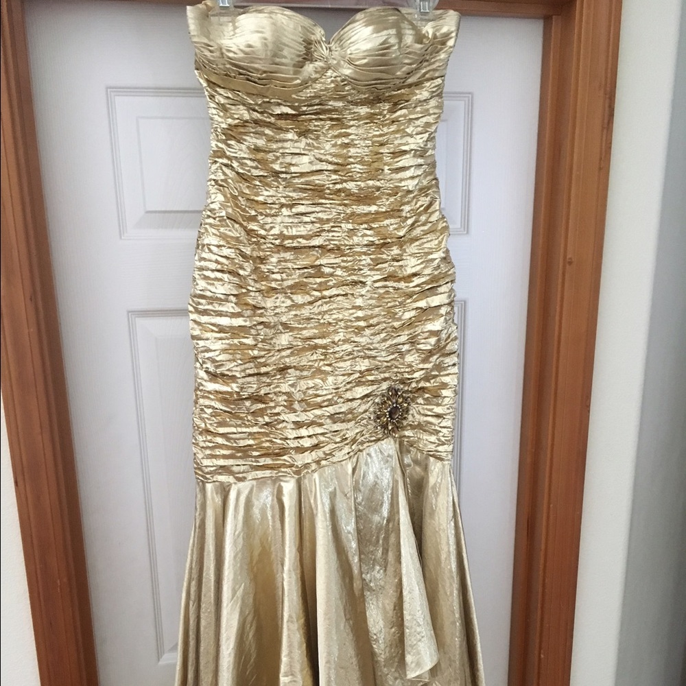 Gold Jovani formal dress