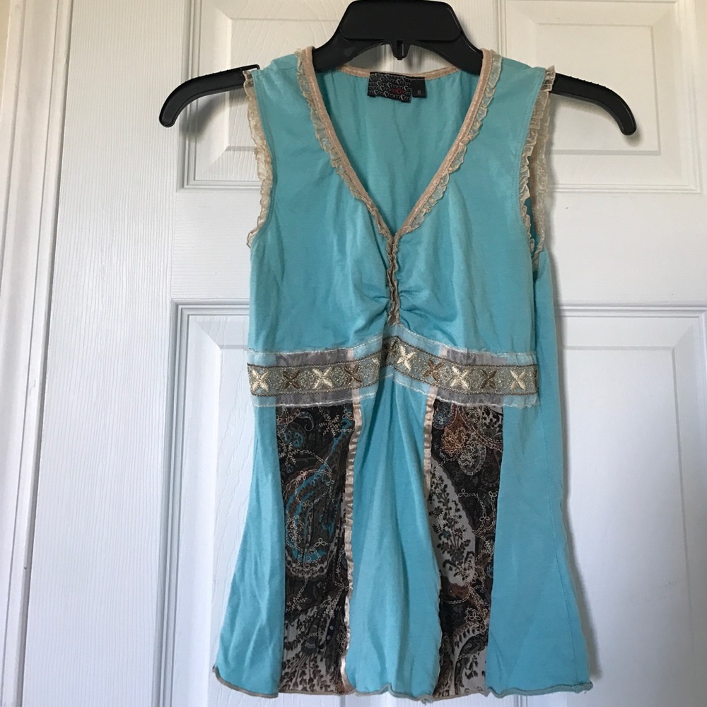 Turquoise tank