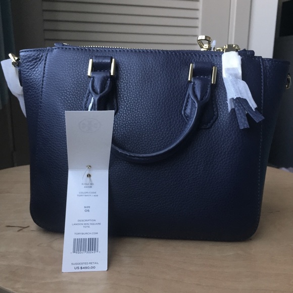 Tory Burch Landon Mini Square Tote - Picture 3 of 5