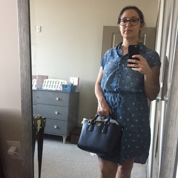 Tory Burch Landon Mini Square Tote - Picture 5 of 5