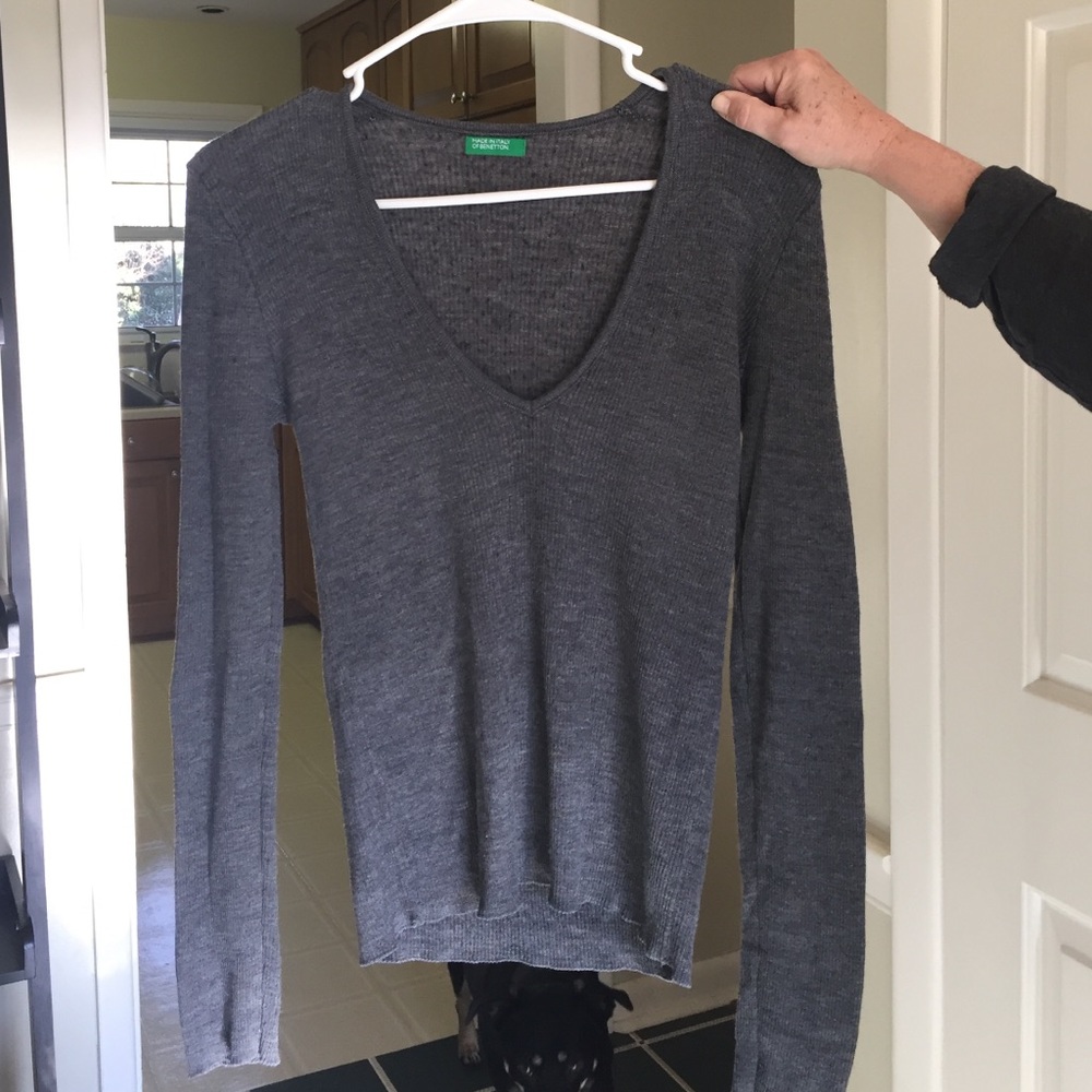 Gray sweater