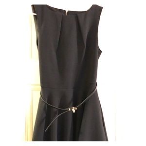 Black A-line dress