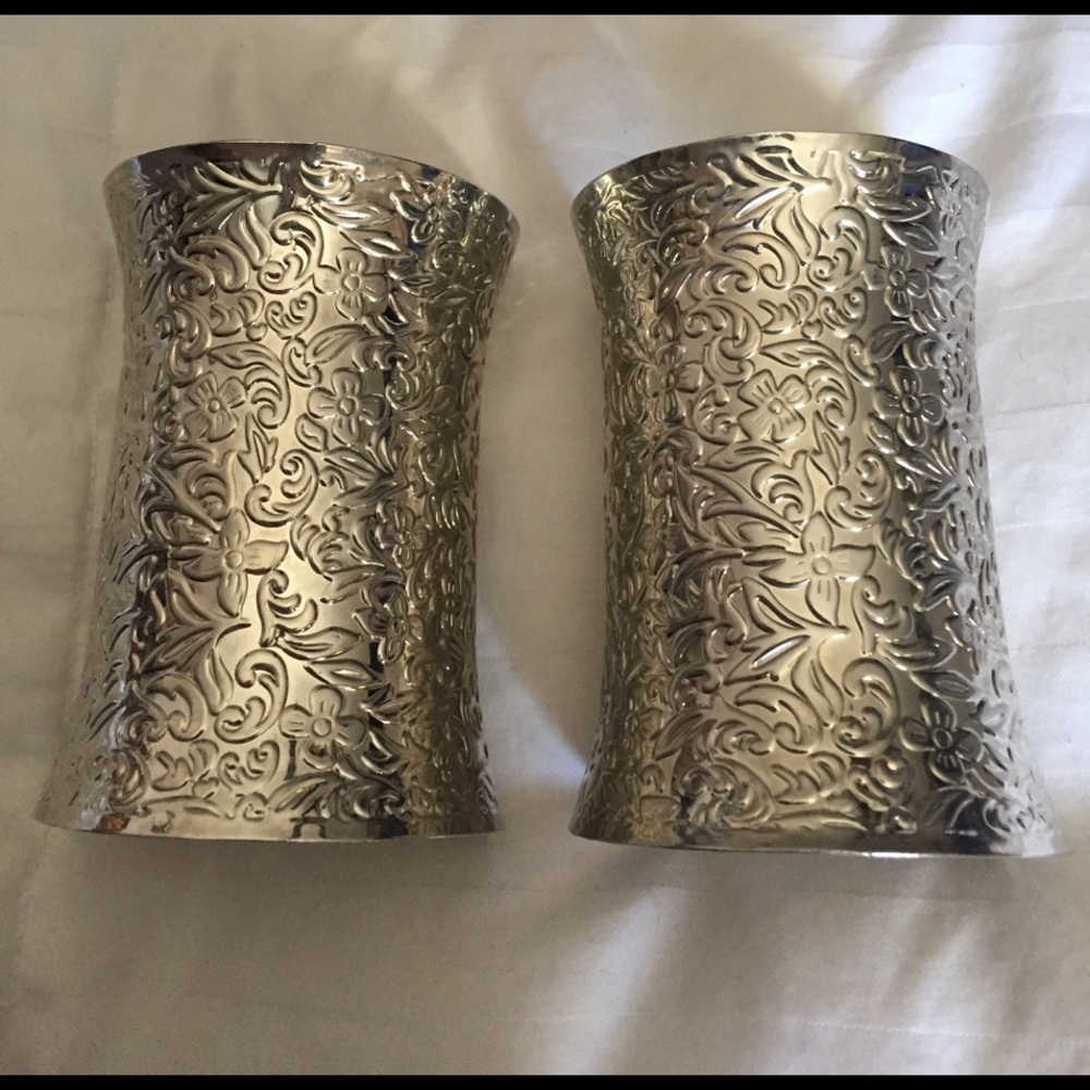 SET OF 2 SILVER CUFFS