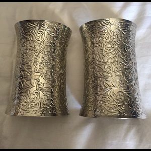 SET OF 2 SILVER CUFFS