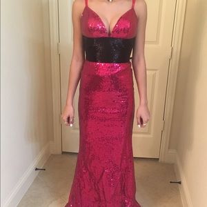 Sheri Hill Sequin Gown