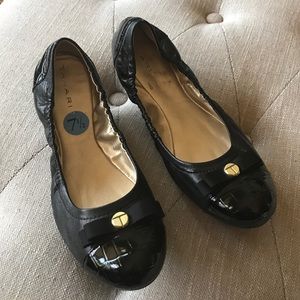 Tahari Black Gibson Flats