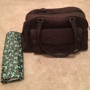 Vera Bradley diaper bag in brown