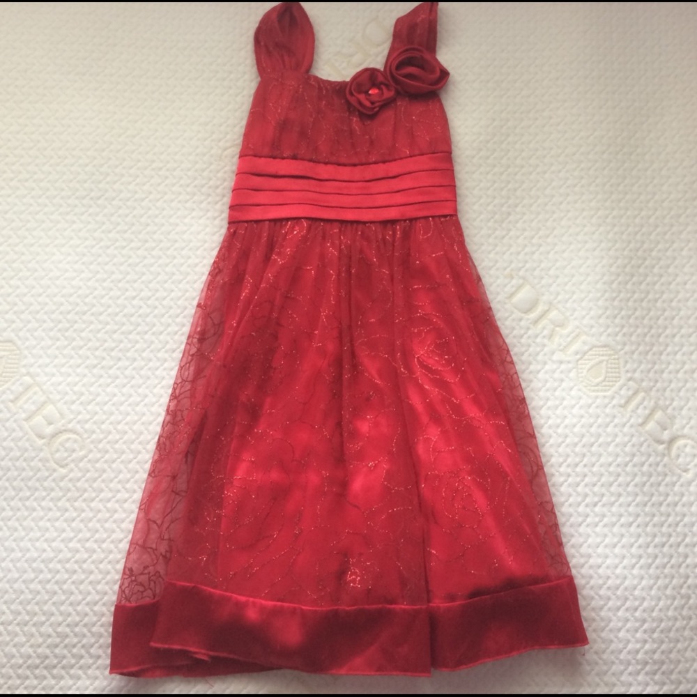 Gorgeous red girls dress