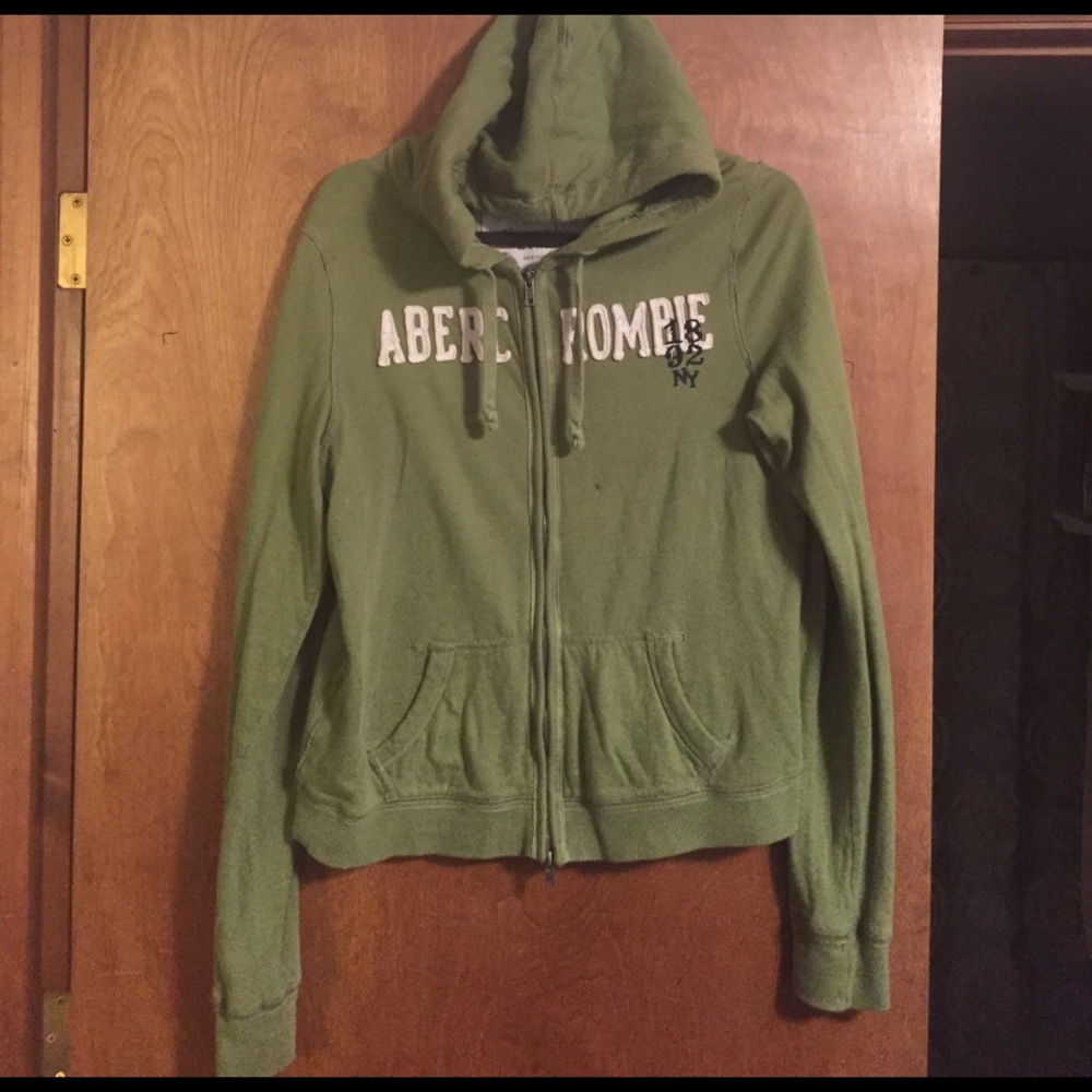 Abercrombie hooded zip up sweatshirt