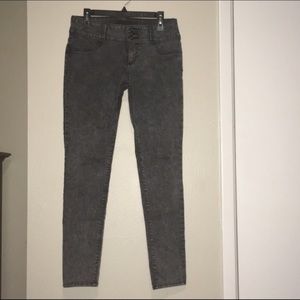 Black grey skinny jeans