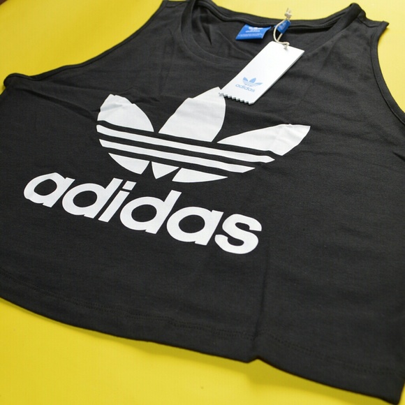 LAST ONE!!! Adidas Loose Trefoil Crop Top NWT - Picture 5 of 6
