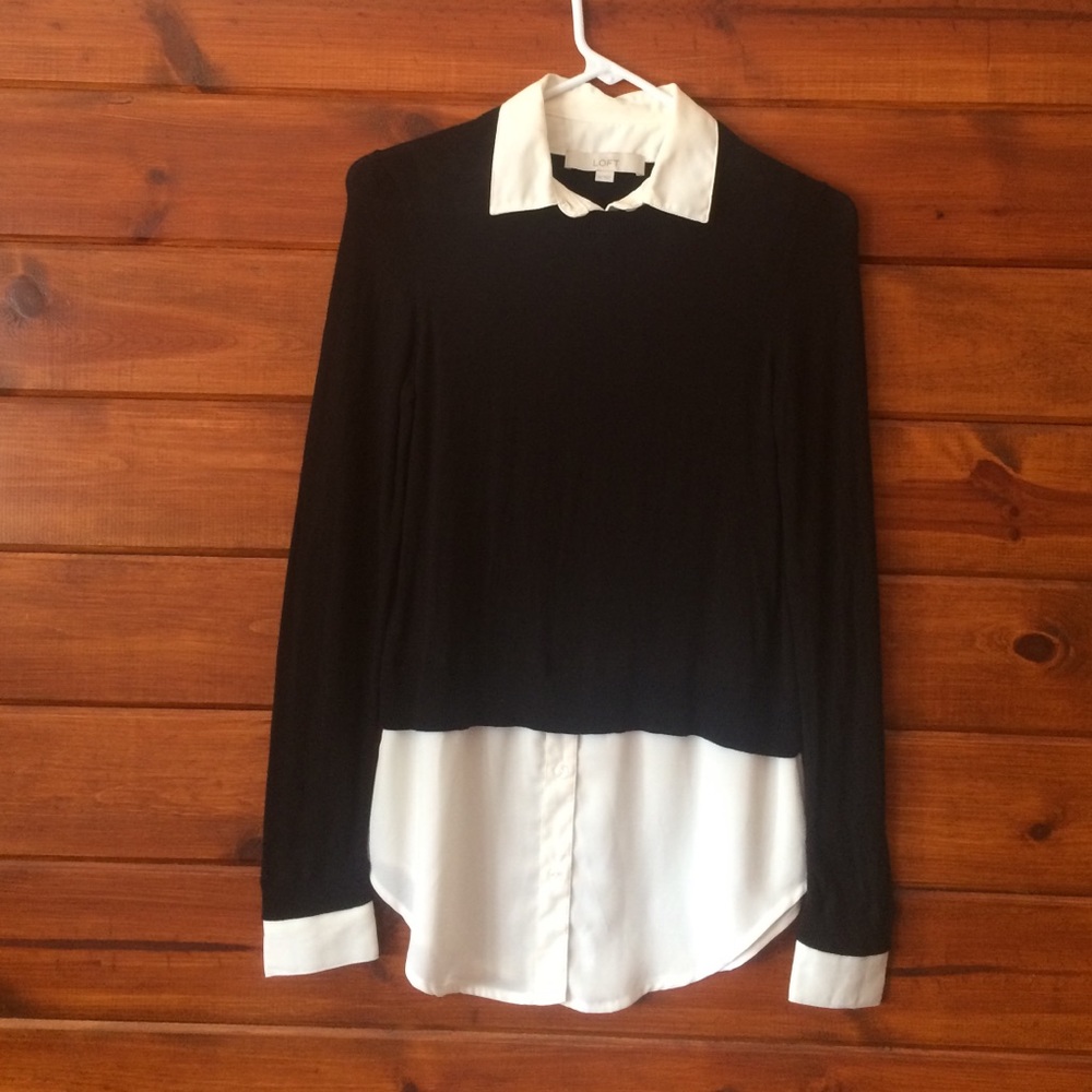 Loft sweater w/blouse