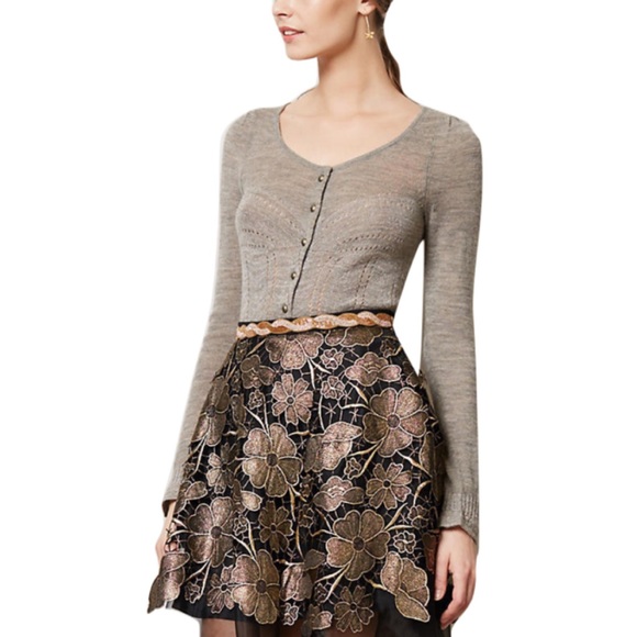 Anthropologie Sweaters - Knitted & Knotted Anthro Shimmer Palette Cardigan