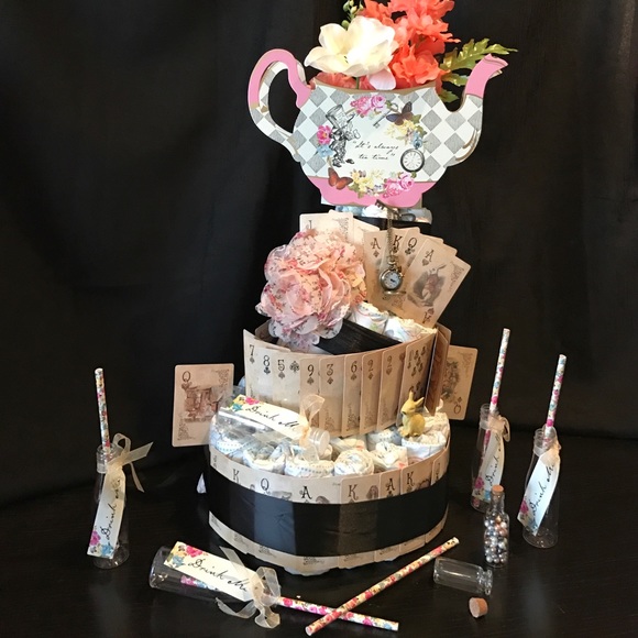 Diaper Cake " Tea Time" - Picture 2 of 4