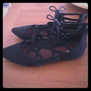 Mia brand lace up ballet flats