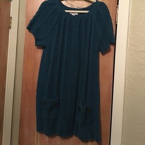 Style & Co 3X Gently Worn Turquoise Long Sweater