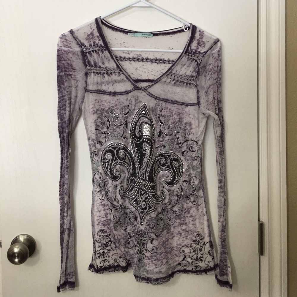 Long sleeve purple