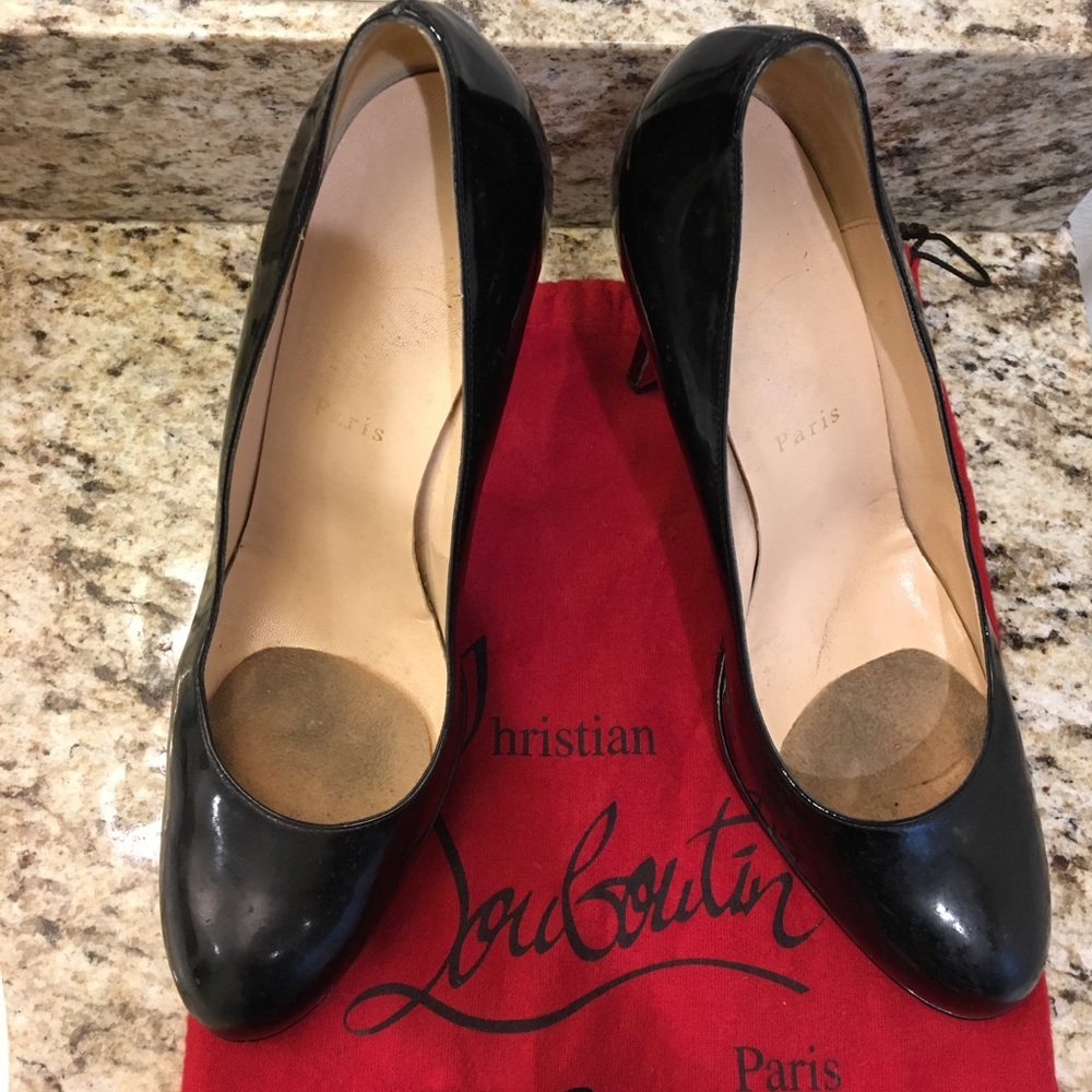 Black Patent Christian Louboutin heels