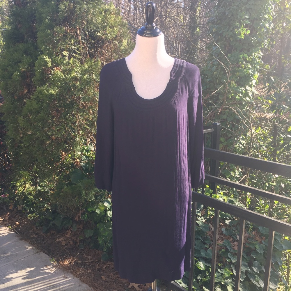 DVF Shift Dress- deep purple