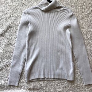White St. John Turtleneck