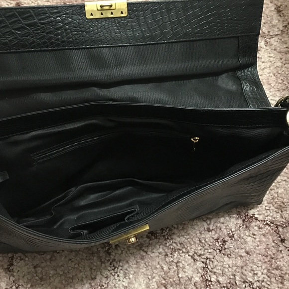 Black Croc Bag - Picture 2 of 2