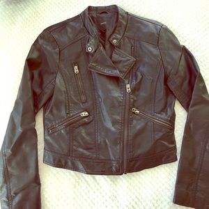Faux leather Moto jacket