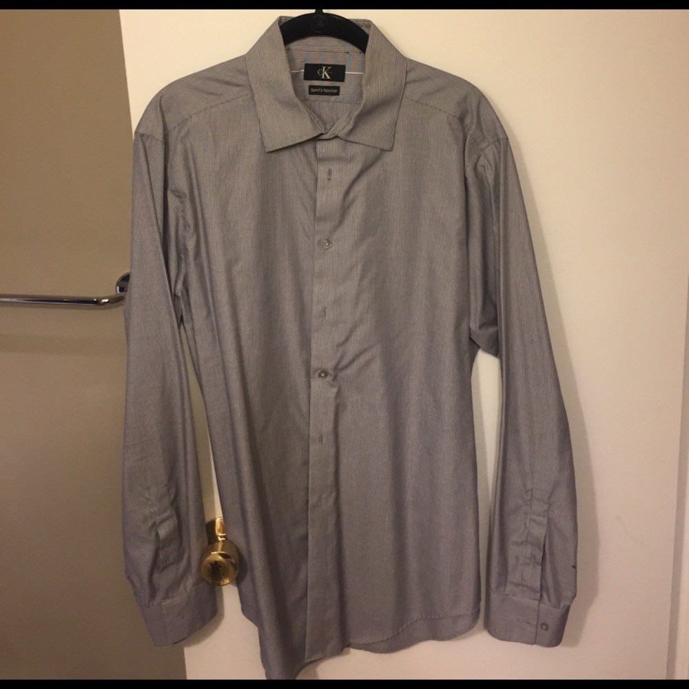 Calvin Klein Men's Slim Fit Dress Shirt 16.5/34
