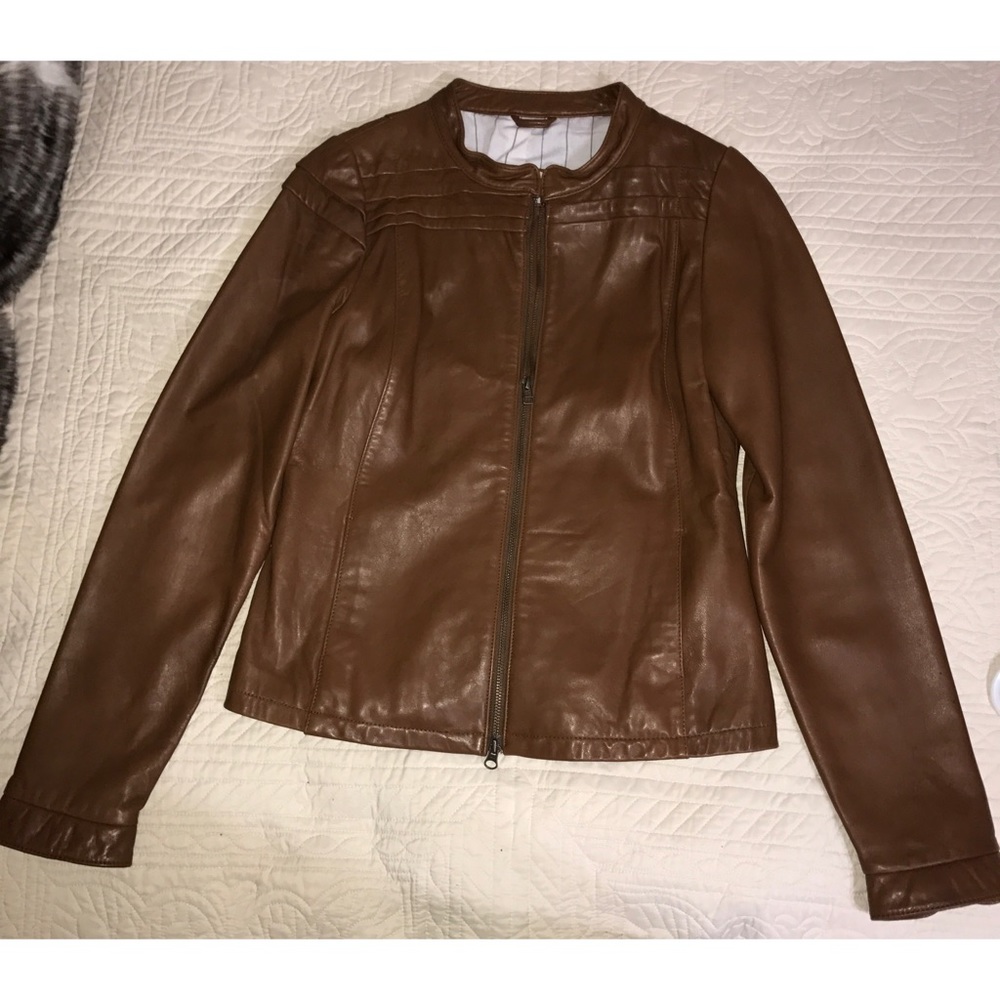 Genuine Brown Leather Jacket