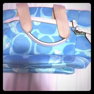 Blue Coach Shoulder Bag