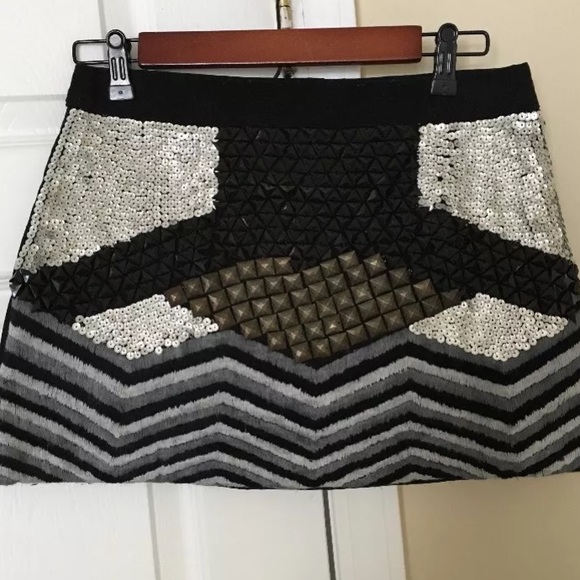 Free People Studded Moto mini skirt - Picture 5 of 8
