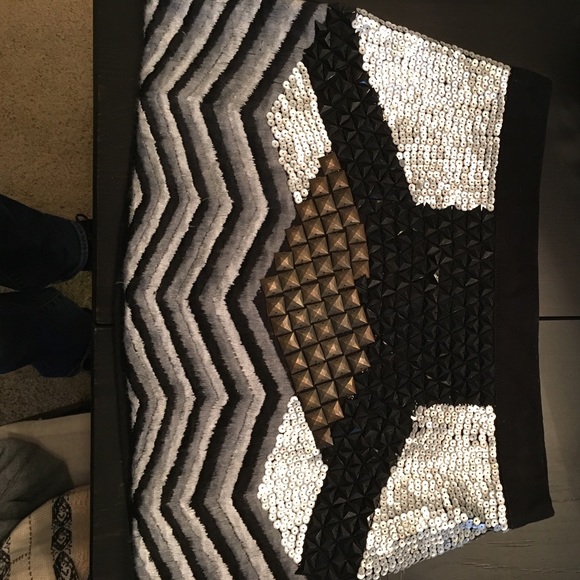 Free People Studded Moto mini skirt - Picture 8 of 8