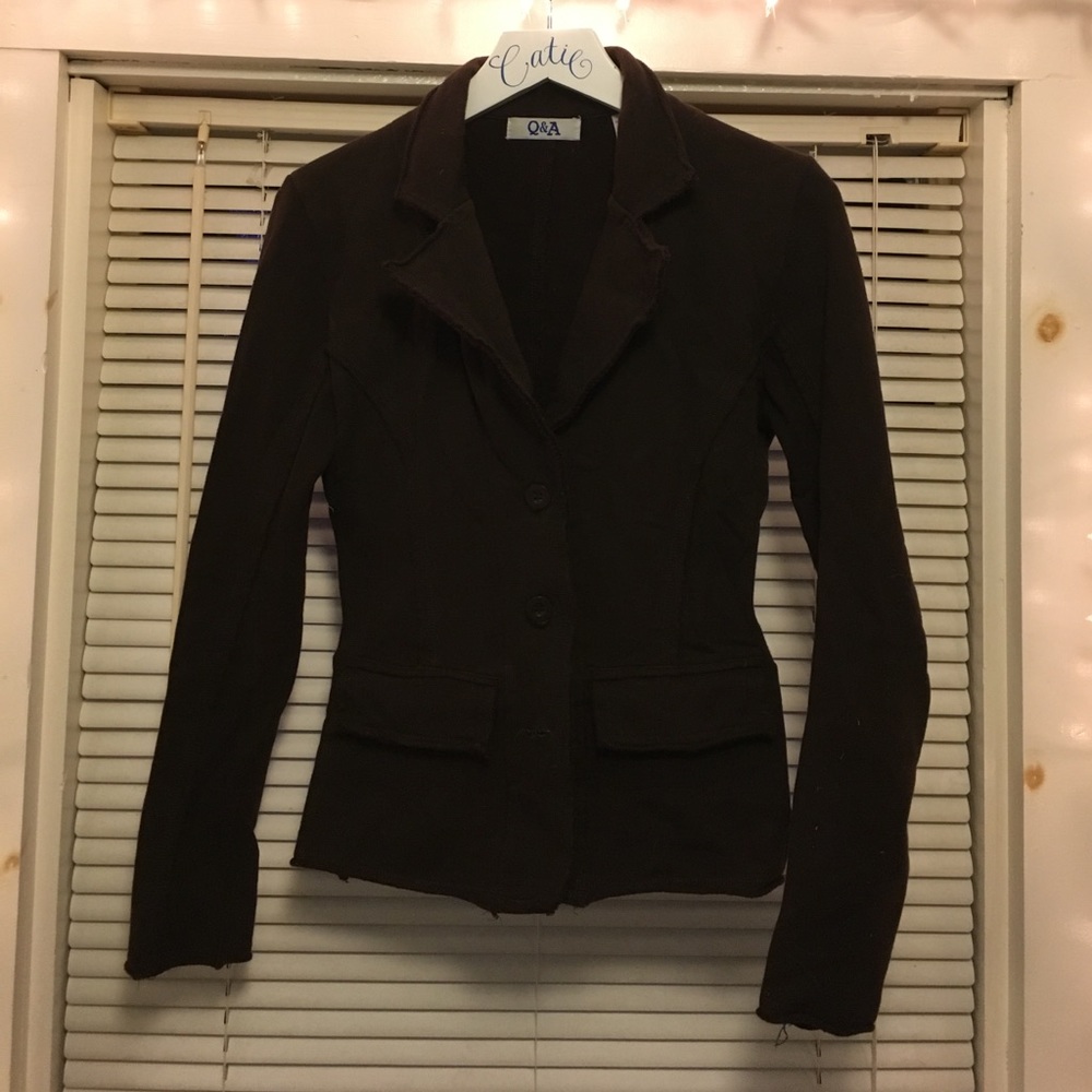brown blazer