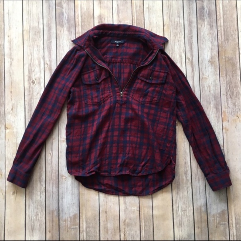 Madewell pull over flannel