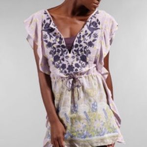 Free People : Iris Flower Caftan Top