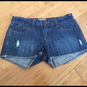 forever 21 ripped denim shorts