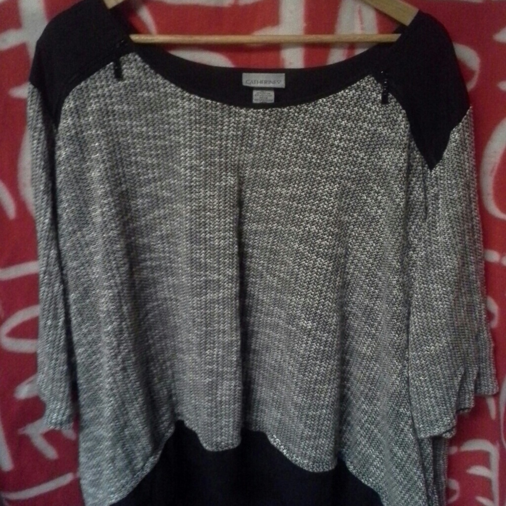 Hi-Lo Plus Size Blouse